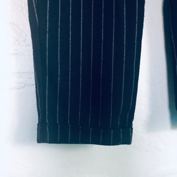 Black Pinstripe Pants - Picture 3 of 4